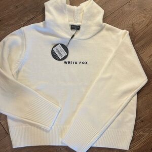 White fox hoodie